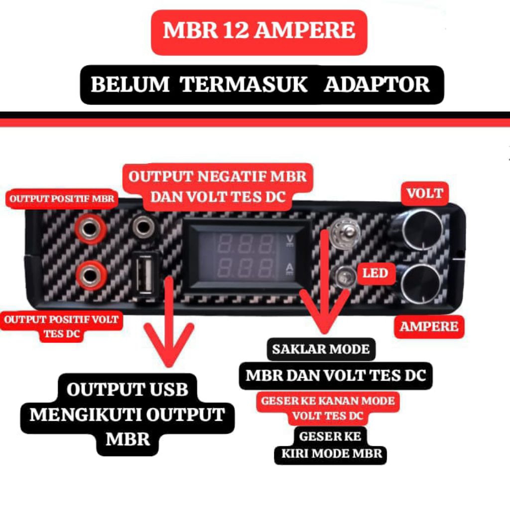 Mbr 12A Penghancur  Short Circuit Short Killer Alat Service HP Laptop( Belum Termasuk Adaptor)