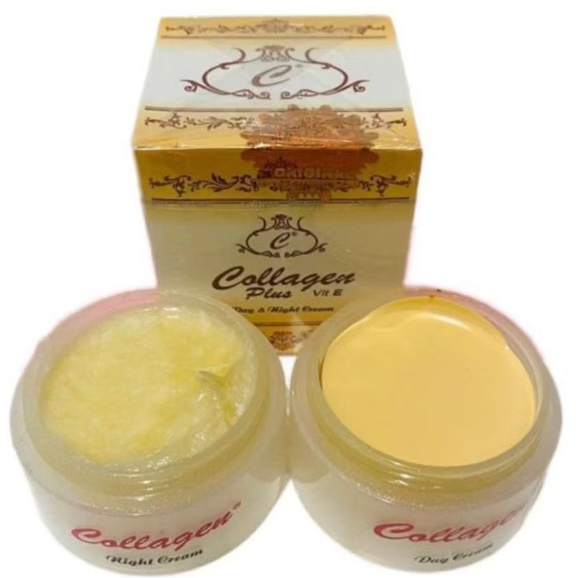 Cream Collagen Siang Malam Ori Sesuai Gambar