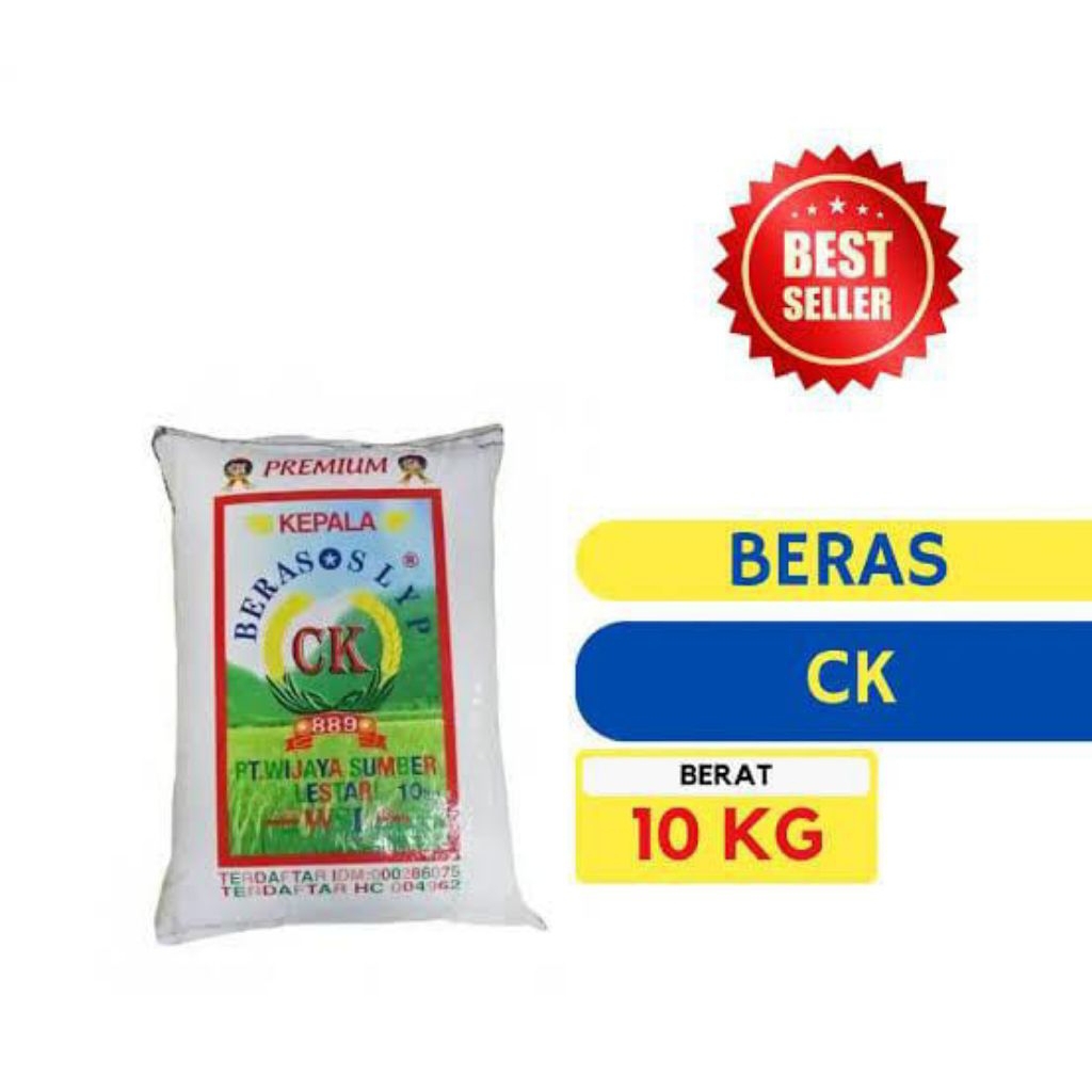 

[ Berat 10 Kilogram ] Beras Cap CK Beras Premium SLYP