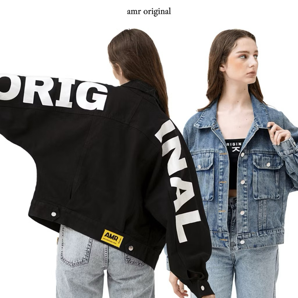 Jaket AMR Jeans Hitam / Black NEW