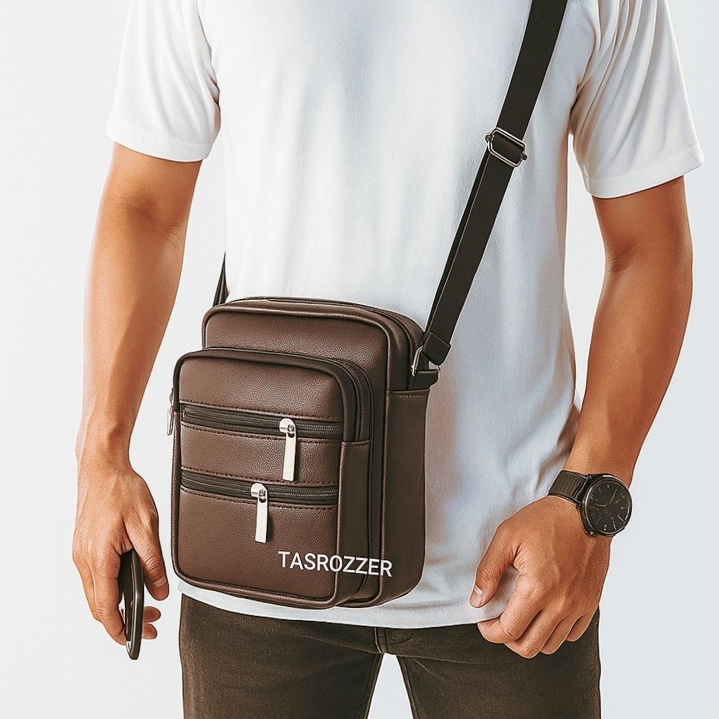 Tas kulit asli pria original 100% banyak saku