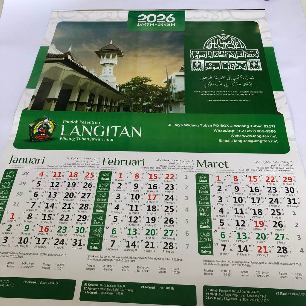 

kalender Langitan 2026 Terbaru
