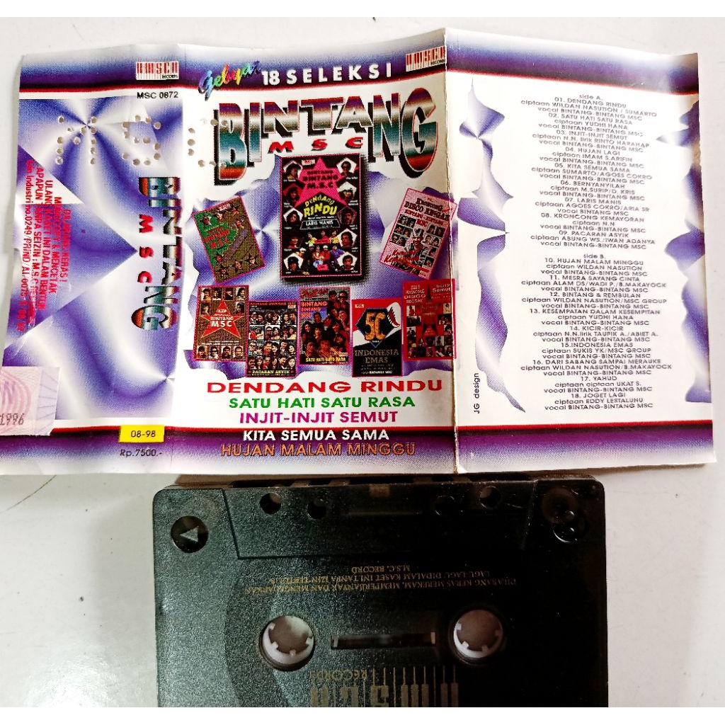 kaset pita dangdut 18 Seleksi bintang2 msc