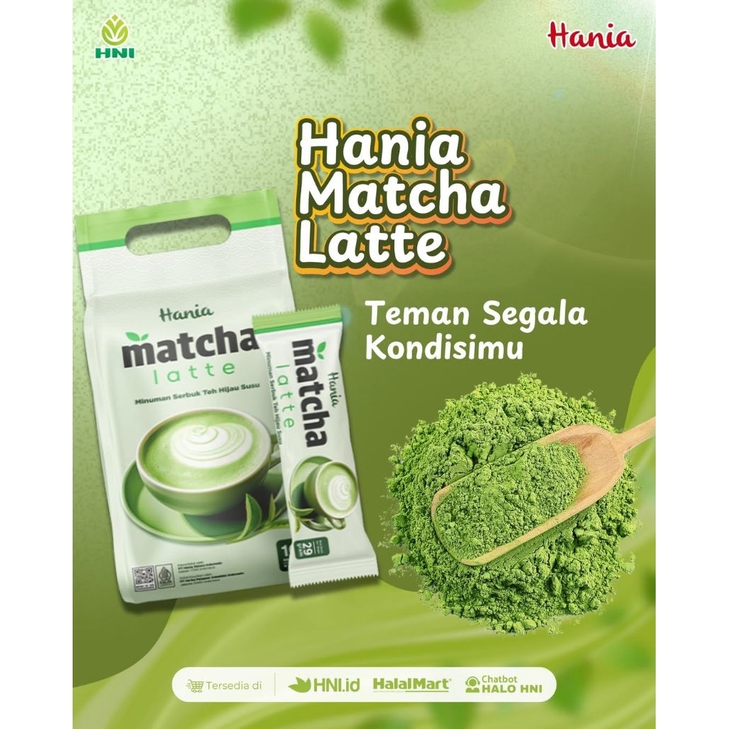 

[HNI OFFICIAL PANGLIMA YAMA] HANIA MATCHA LATTE HNI ORIGINAL MATCHA POWDER PREMIUM MATCHA LATTE BUBUK PURE MATCHA MINUMAN SERBUK RASA MATCHA MINUMAN MATCHA HERBAL HNI INSTANT SAMEDAY