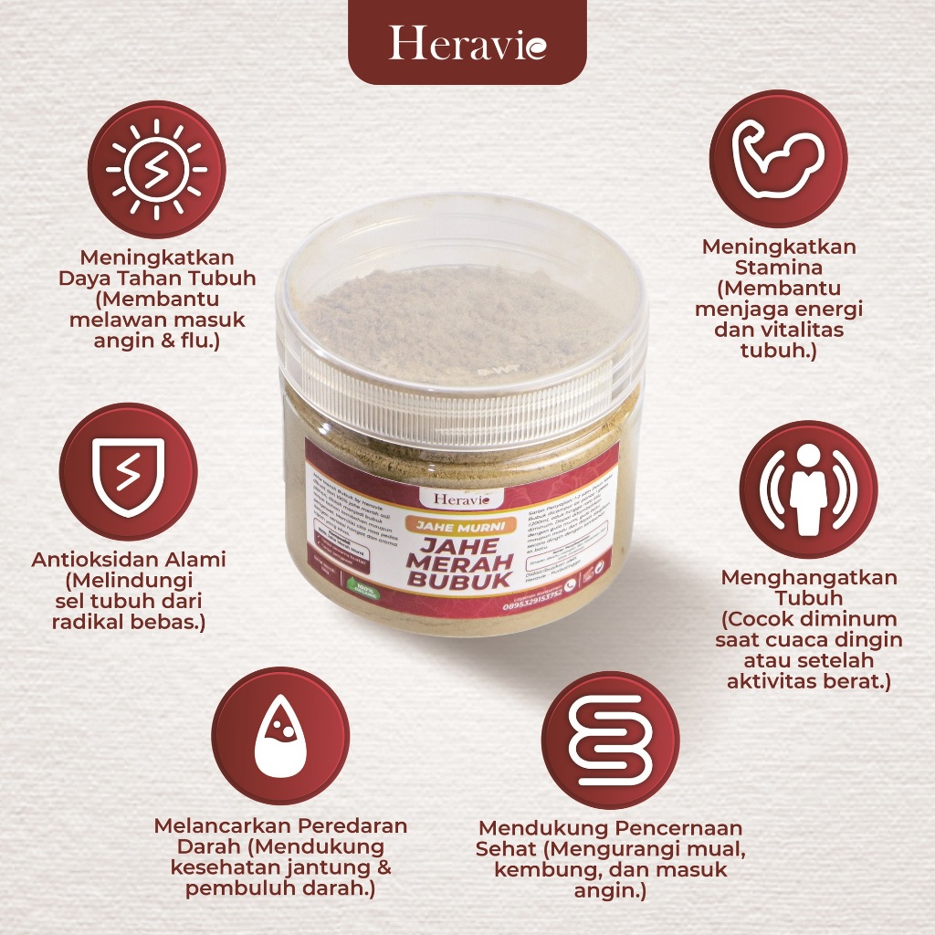 

Jahe Merah Bubuk Red Ginger Powder Original Isi 150 Gram