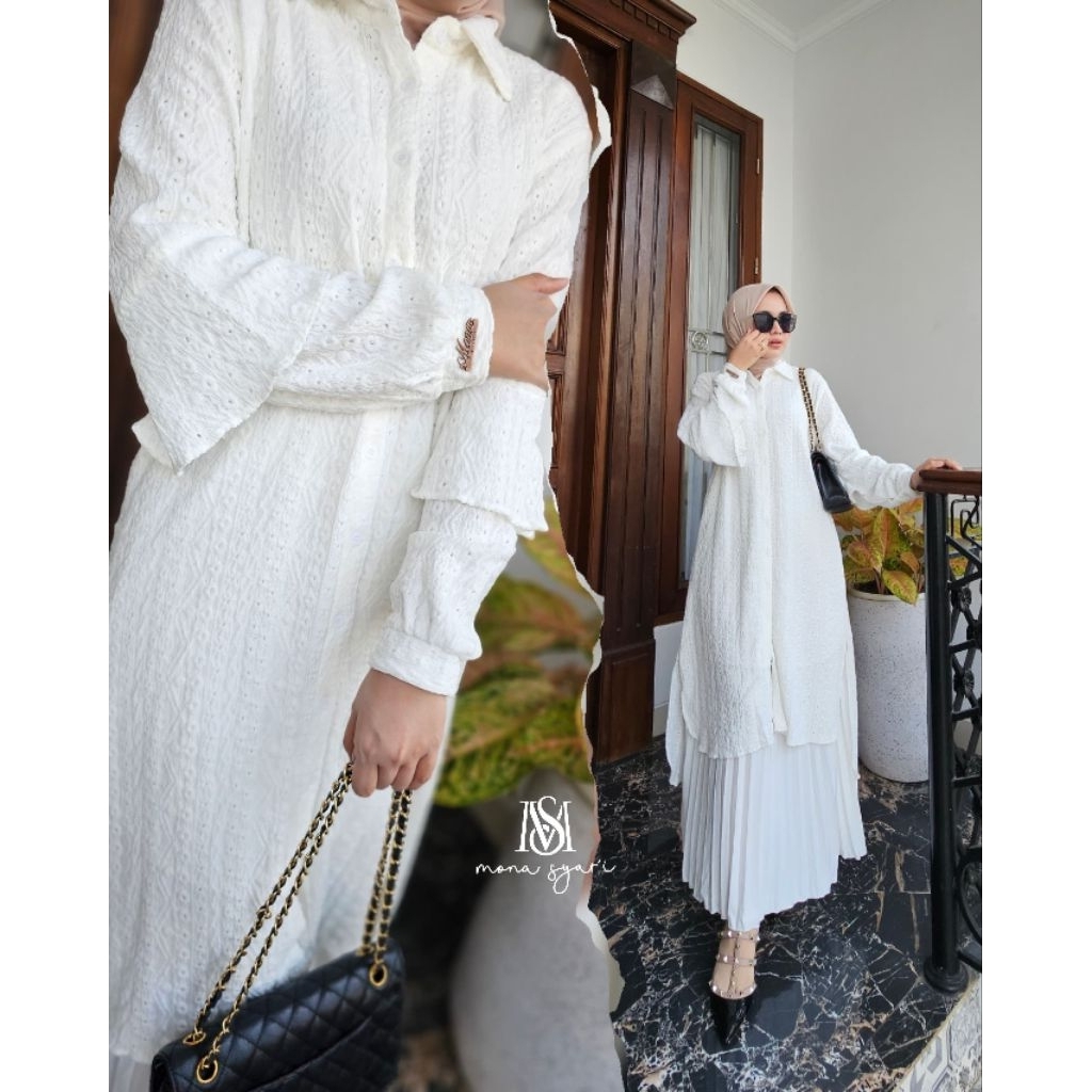 Ivanna One Set by Mona Syari ME set rok premium set rok lucu kekinian one set cantik rekomended