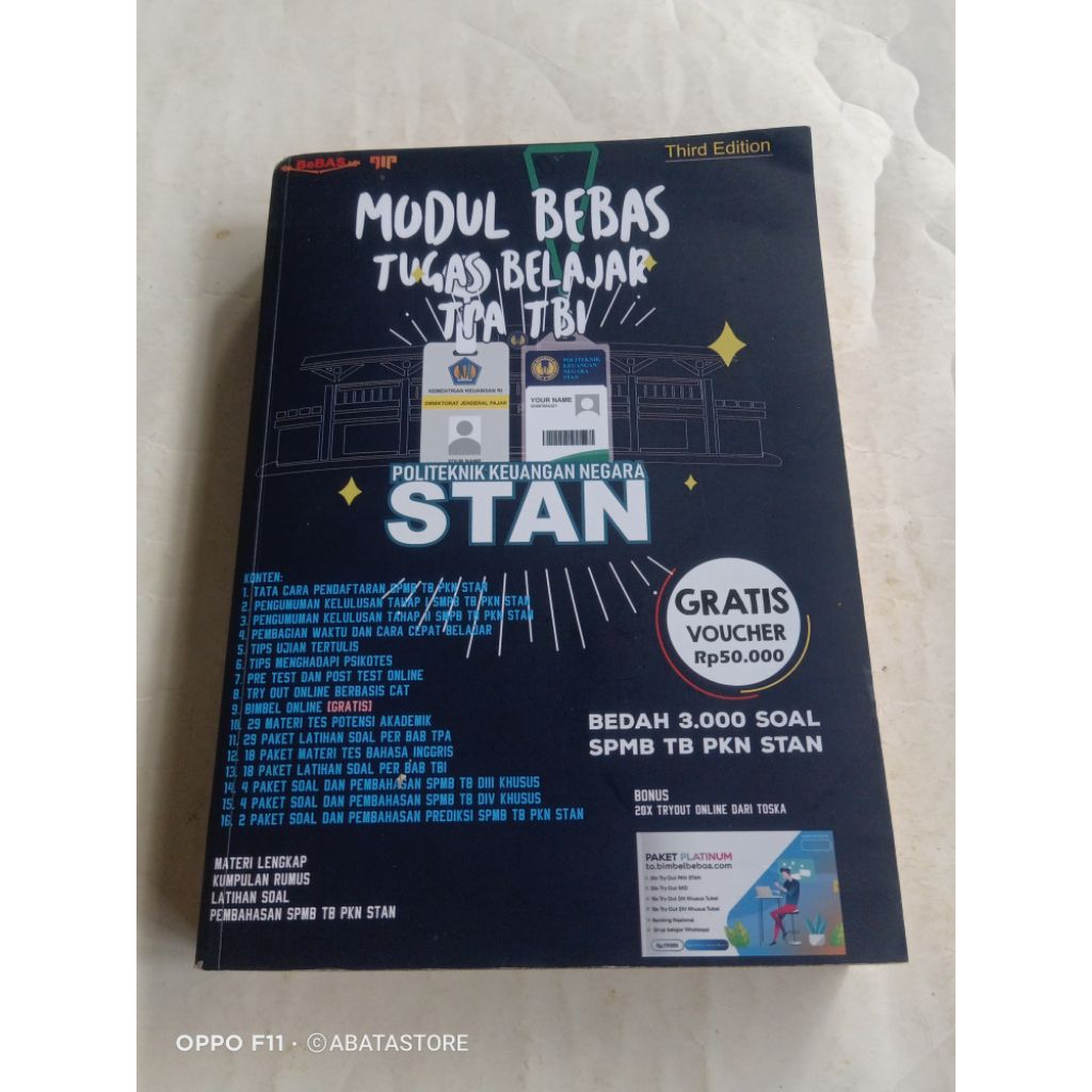 BUKU MODUL BEBAS TUGAS BELAJAR TPA TBI POLITEKNIK KEUANGAN NEGARA STAN