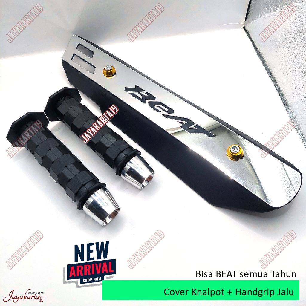 Tutup knalpot Beat All Tipe + Handgrip motor FREE BAUT -BISA BEAT SEMUA TAHUN