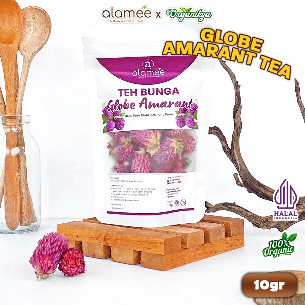 

Teh Bunga Globe Amaranth Tea Herbal Kering Organik Herbal Asli Dried Flower Alami 10 Gr organikya