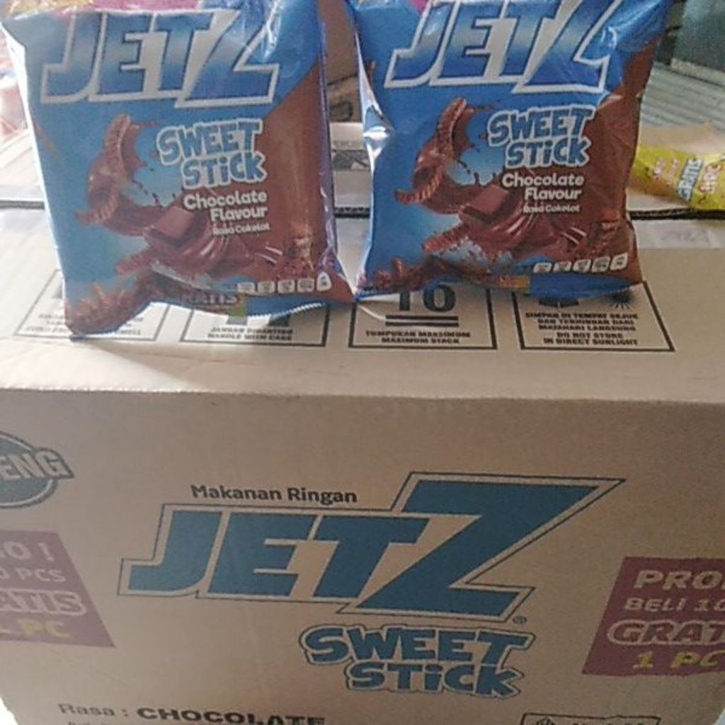 

Ciki JET Z Sweet stick rasa coklat 1 dus isi 60 pcs