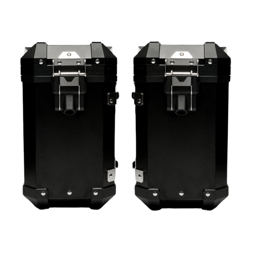 OMEGAMOTO ENDURO XPLORE SIDE BOX PNP KTM VERSYS BMW GS CFMOTO ROYAL ENFIELD