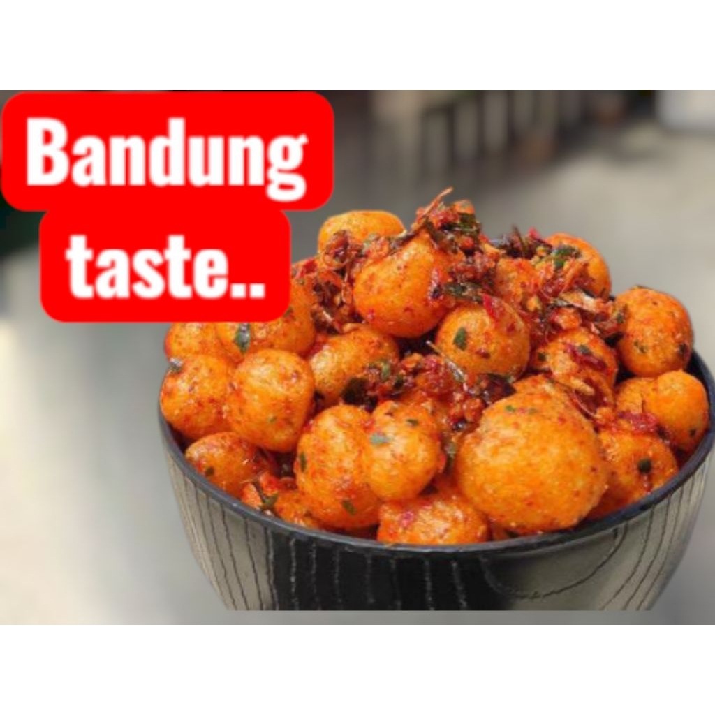 

Paket Usaha 1Ball(2kg)Cemilan Emplod Lewo Pedas jajanan Bandung