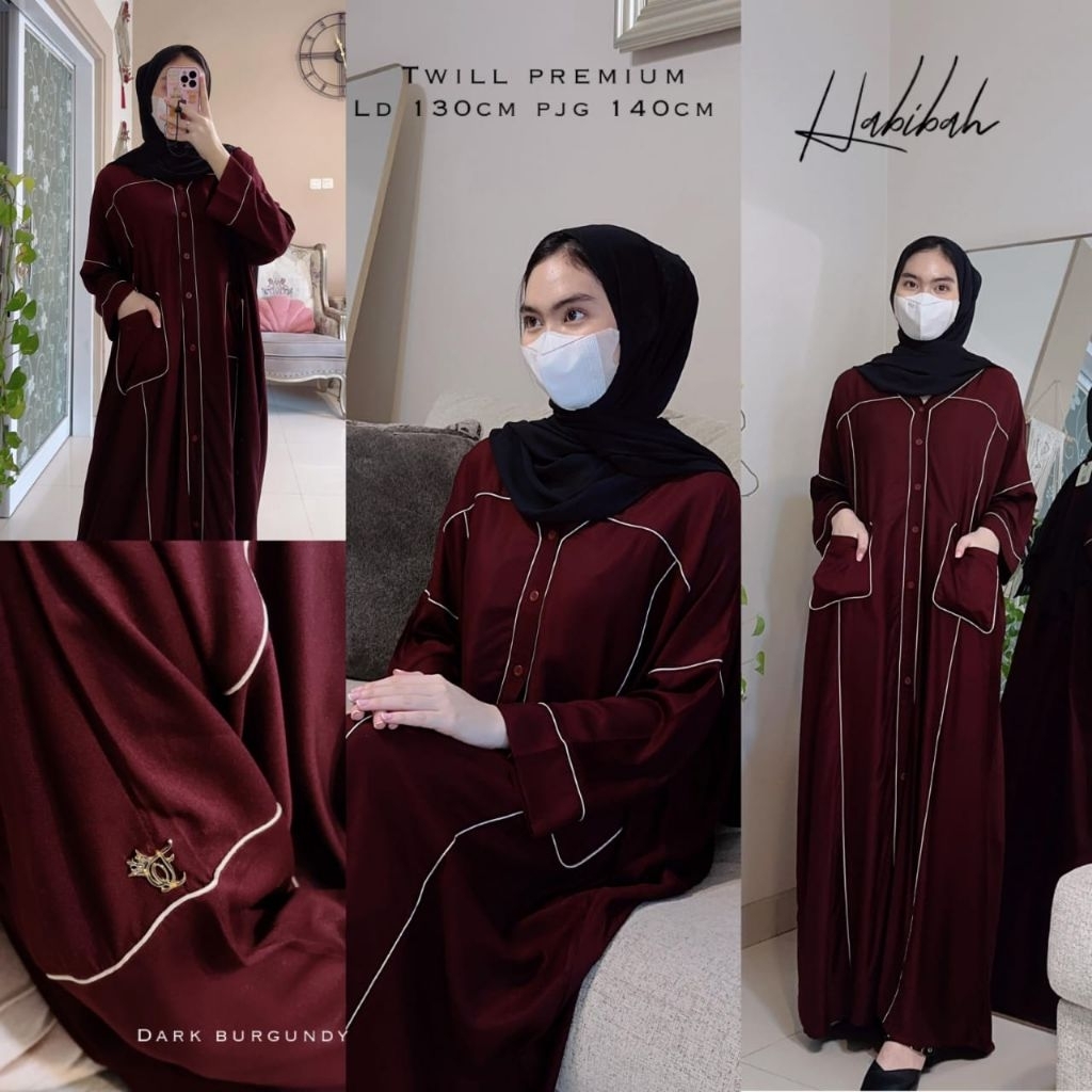 daster arab HABIBAH by FAIRUZ dress wanita bigsize