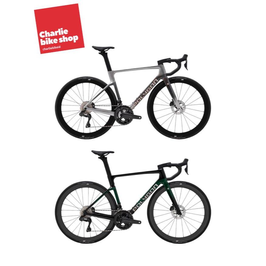 Polygon Sepeda Balap Carbon Helios A8 Ultegra Di2 With Power Meter - Carbon Roadbike UCI Approved