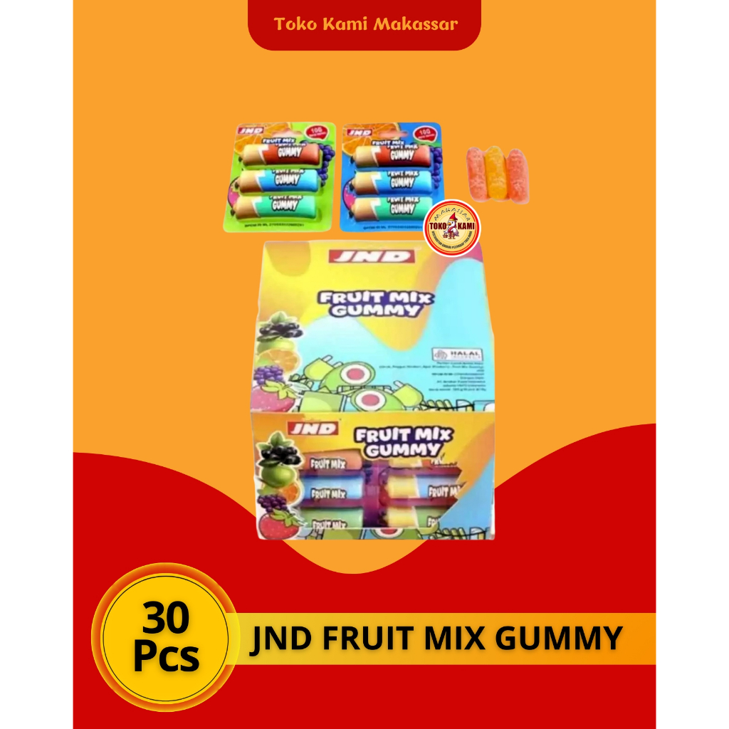 

JND BATRE MIX FRUIT GUMMY BOX ISI 30