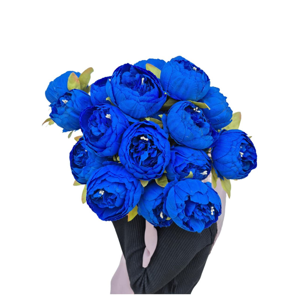 Peony Jumbo 7 cabang / Bunga Palsu Peony / Bunga Plastik Peony / Premium Dekorasi