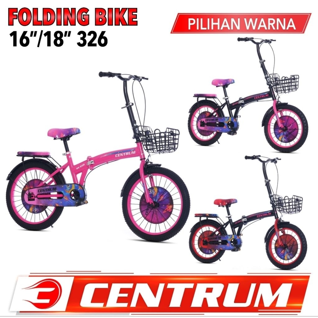 Sepeda anak Lipat 16 18 velion interbike Foster Mazara