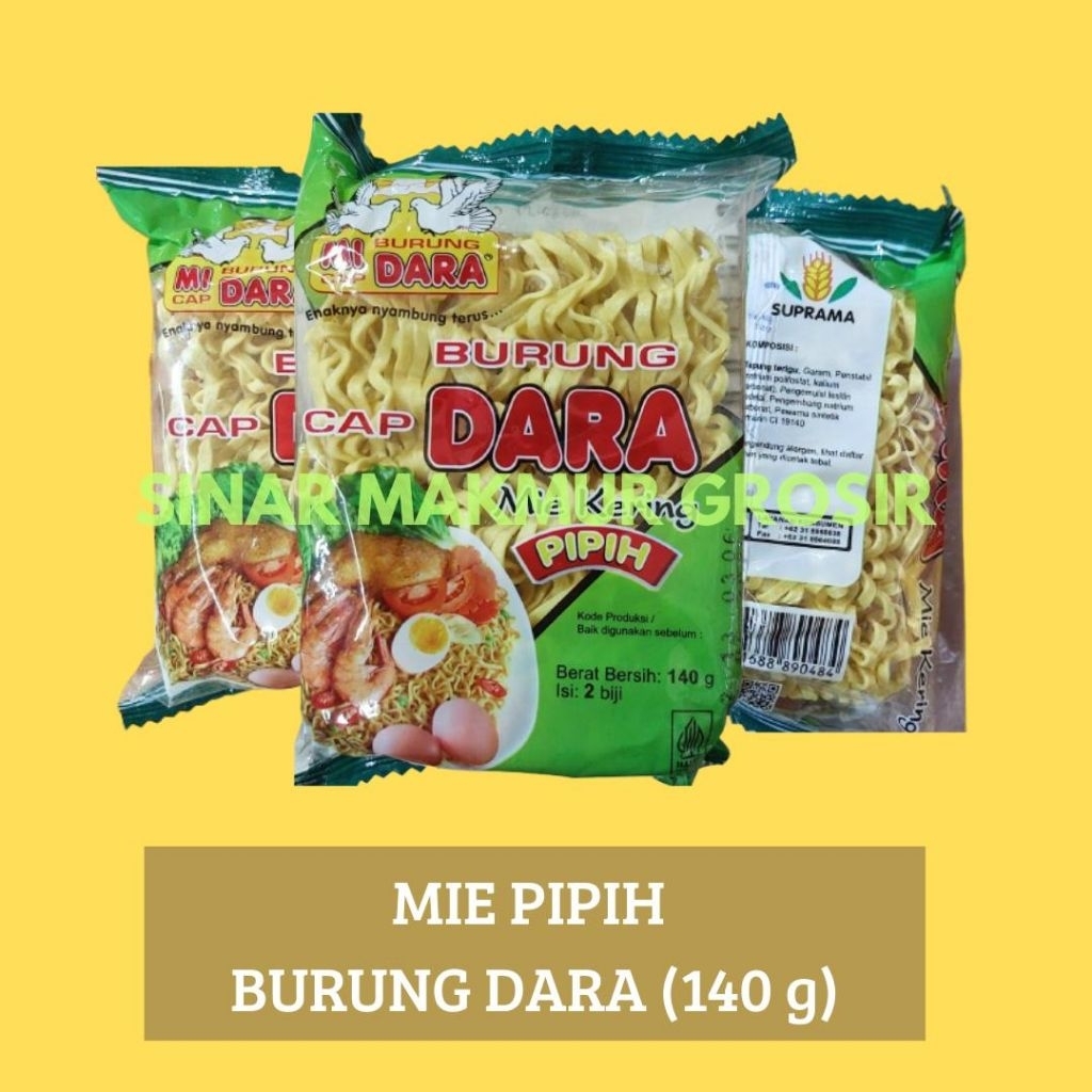 

Mie Burung Dara Satu Bungkus isi 2| Netto 140gr