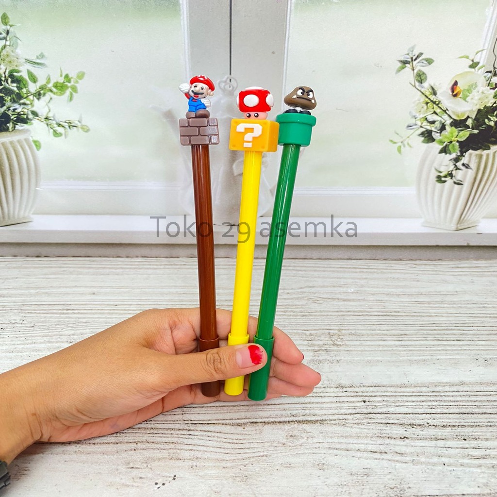 

PULPEN GEL KARTUN MARIO BROSS PGK-1599 ALAT TULIS BOLPOIN UNIK IMUT MURAH PEN GEL KARAKTER LUCU