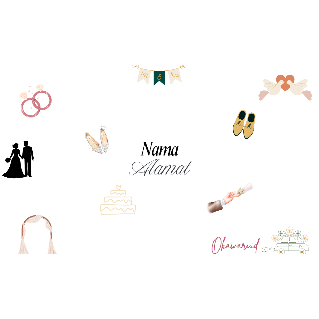 

(batch 2) Amplop kondangan undangan custom nama dan alamat (uk 152 x 90 mm)