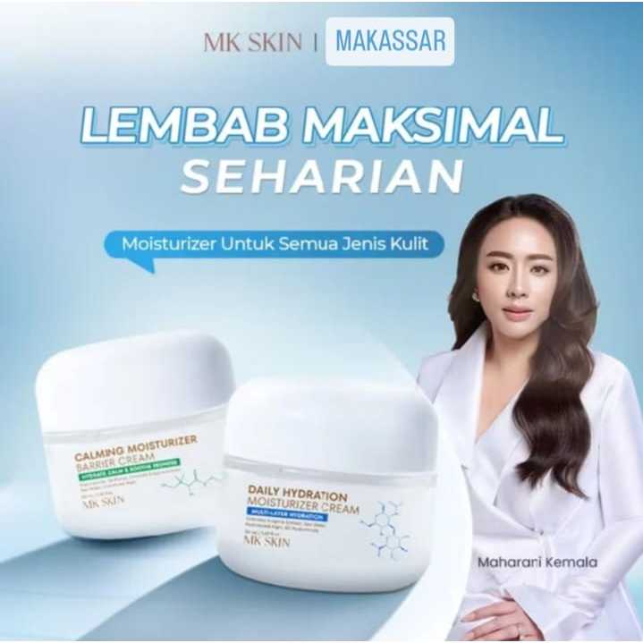 Moisturizer Cream MK SKIN- Daily Hydrating Moisturizer Cream dan Calming Moisturizer Barrier Cream