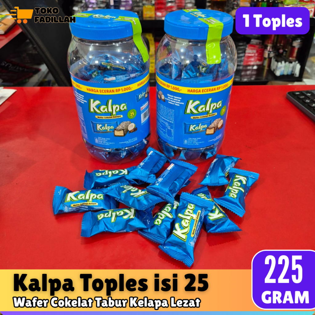 

KALPA Wafer Cokelat Kelapa Toples isi 25 pcs