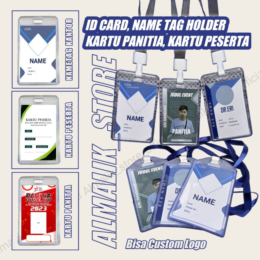 

Nametag Holder Kartu Panitia Kartu Peserta ID Card Kartu Nama