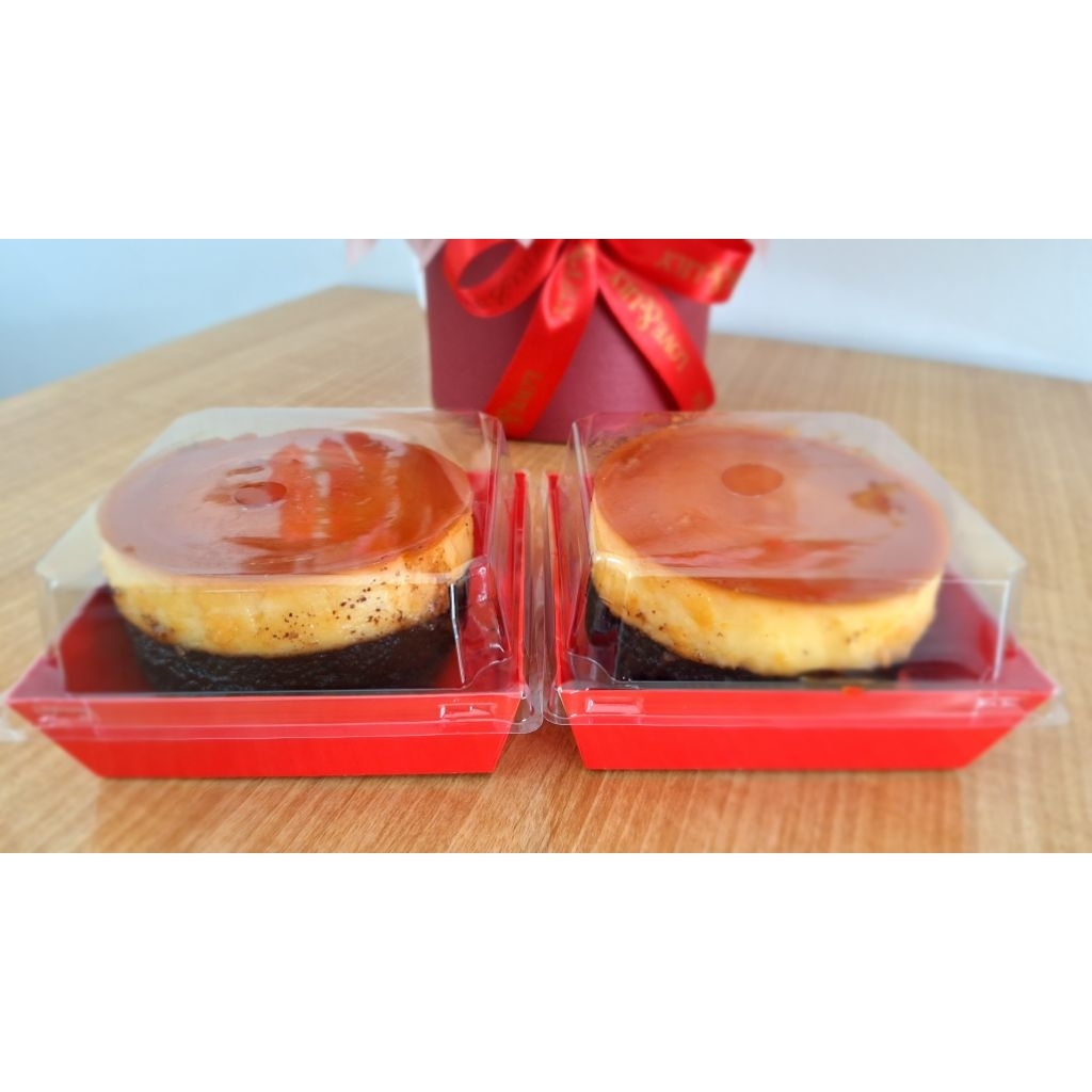 

Brownies Ketan Hitam Keju Caramel