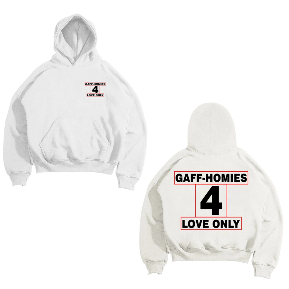 GAFF - Sweater Hoodie Boxy Homies FleeceTebal 300 Gsm