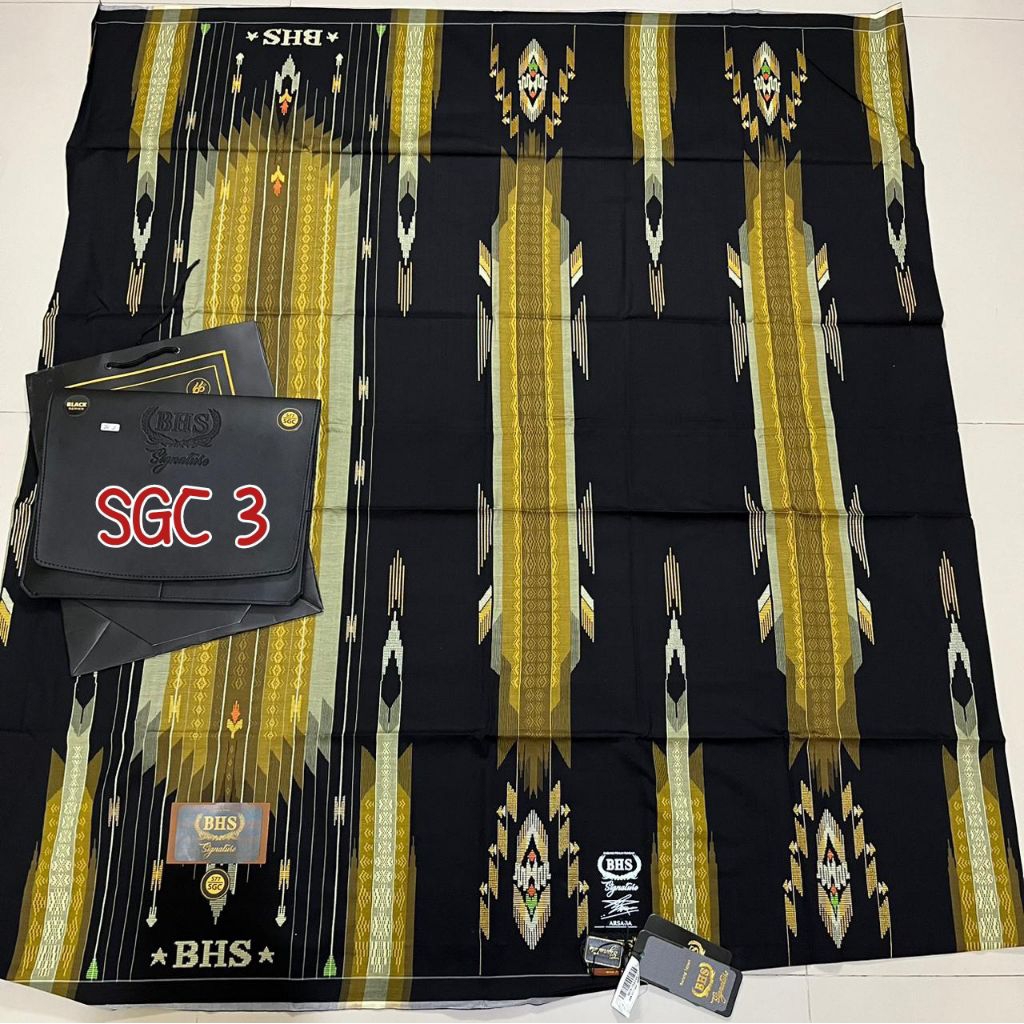 SARUNG BHS SIGNATURE SGC SIN GOLD SERI HITAM