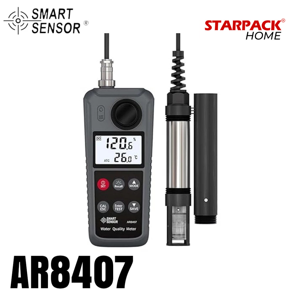 `SMART SENSOR AR8407 Dissolved Oxygen Meter – Alat Ukur Oksigen Terlarut Portable