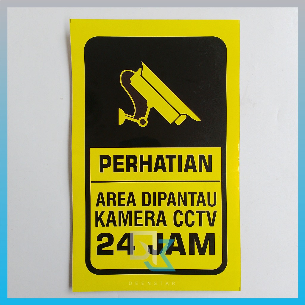 

Stiker Dipantau CCTV 24 Jam, Stiker Keamanan, Stiker Vinyl