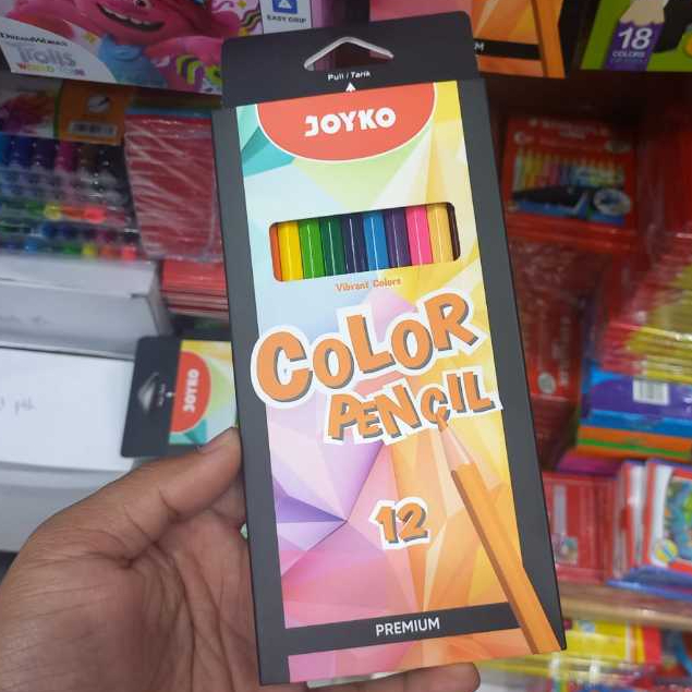 

Pencil Warna Joyko 12W Panjang Premium Pensil Warna Panjang CP 0131