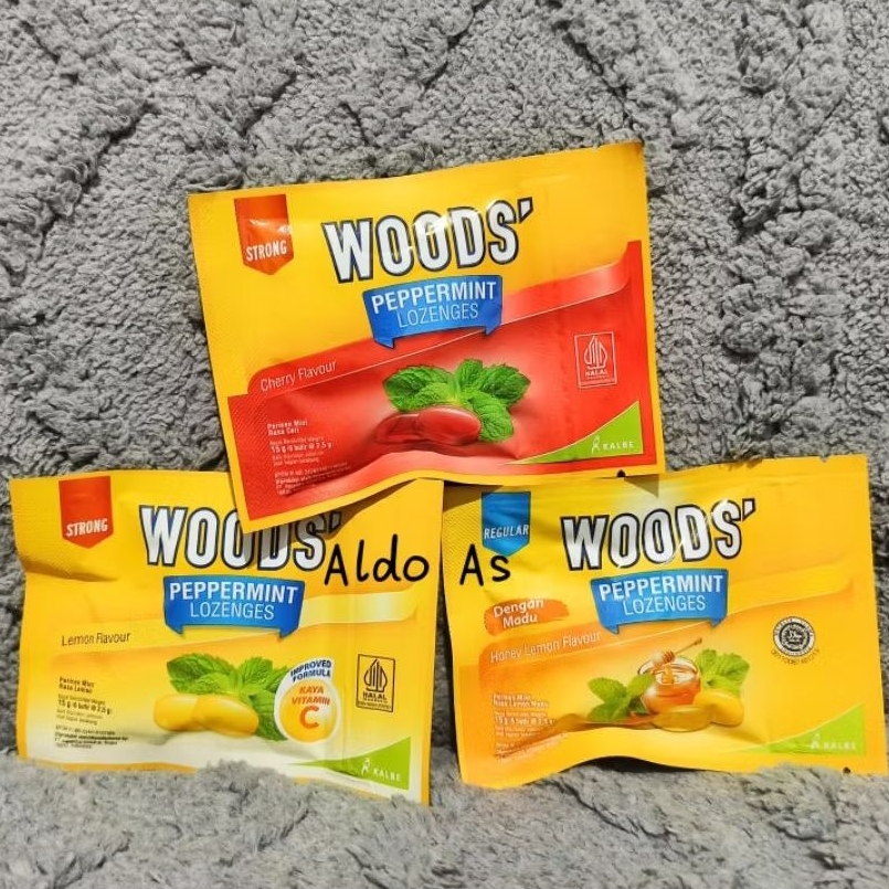 

Permen Woods Peppermint Lozenges Sachet - Permen Pelega Tenggorokan isi 6