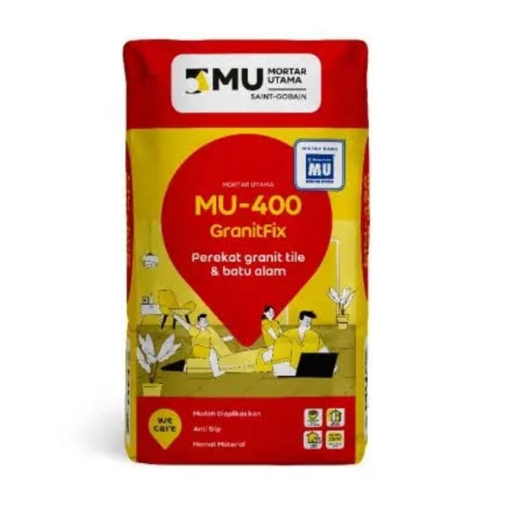 MU400 / MU 400 Semen Perekat granite / keramik / Perekat granit 25kg #Gosend#