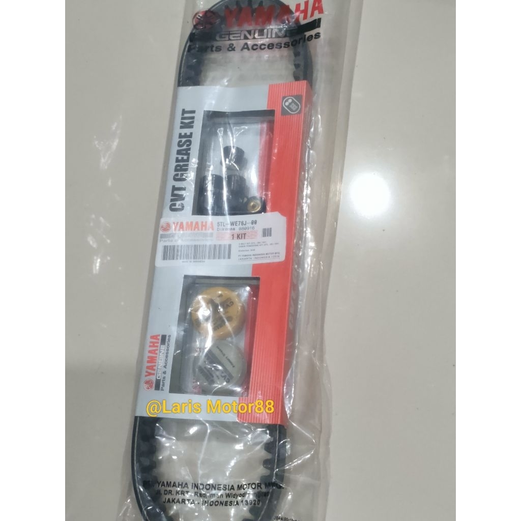 V-Belt VBelt Assy Ori Yamaha 5TL Mio Sporty Mio Smile Soul Karbu Fino Carbu Nouvo Vanbelt CVT Grease