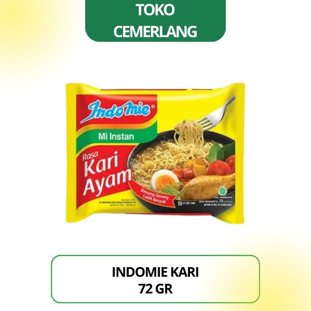 

Indomie Kari Ayam 72 gr
