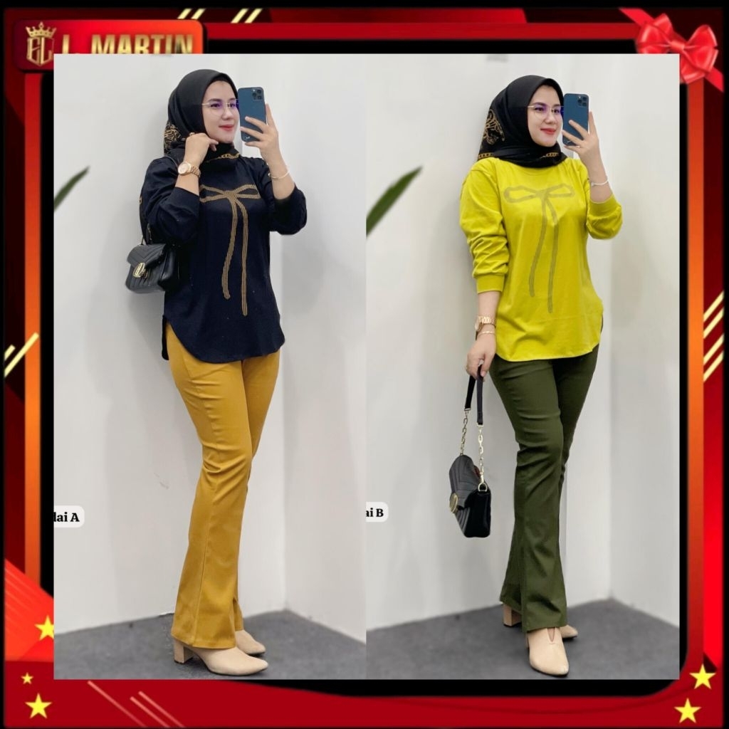 set cutbray chidai, setelan celana cutbray wanita