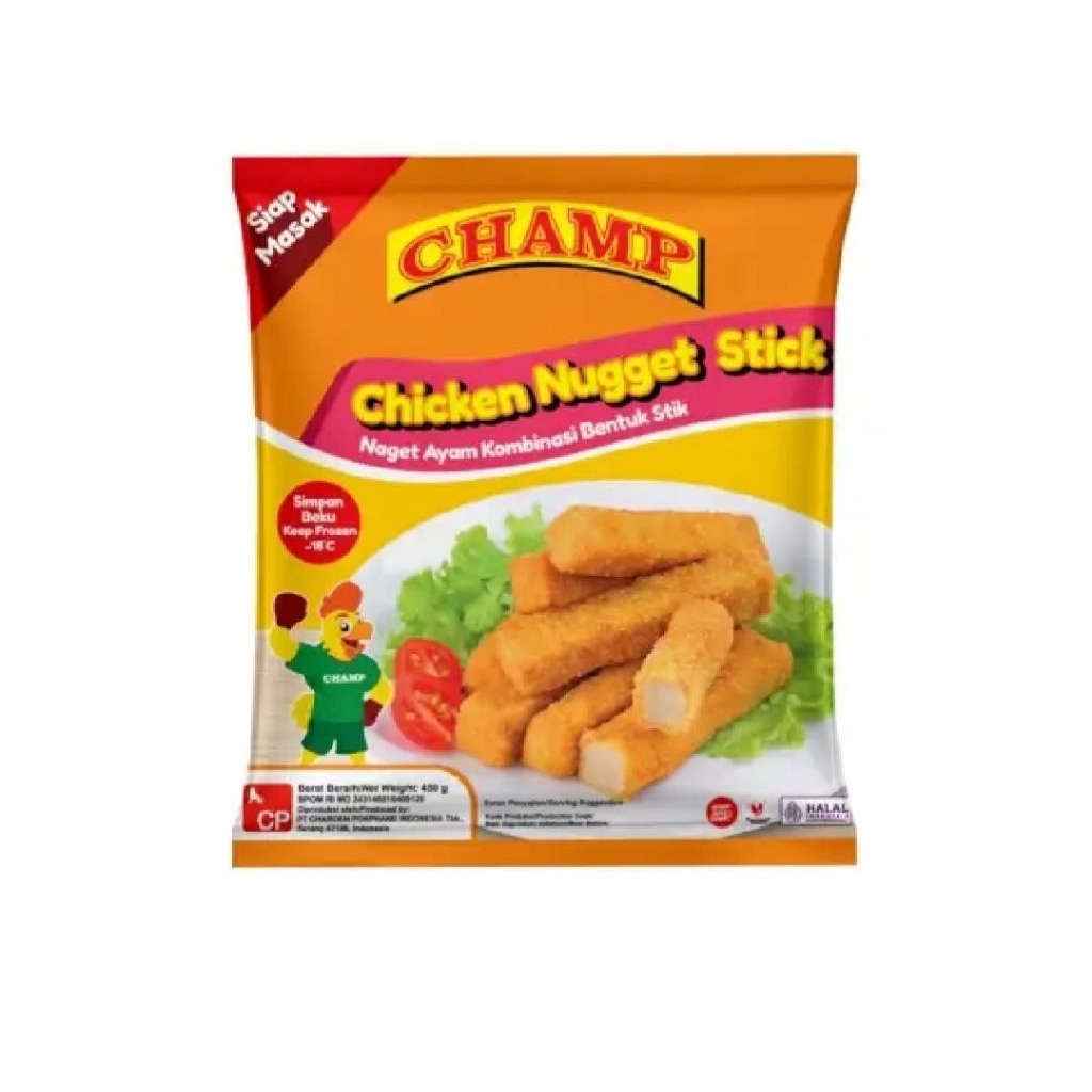 

CHAMP CHICKEN NUGGET AYAM STICK 450GR