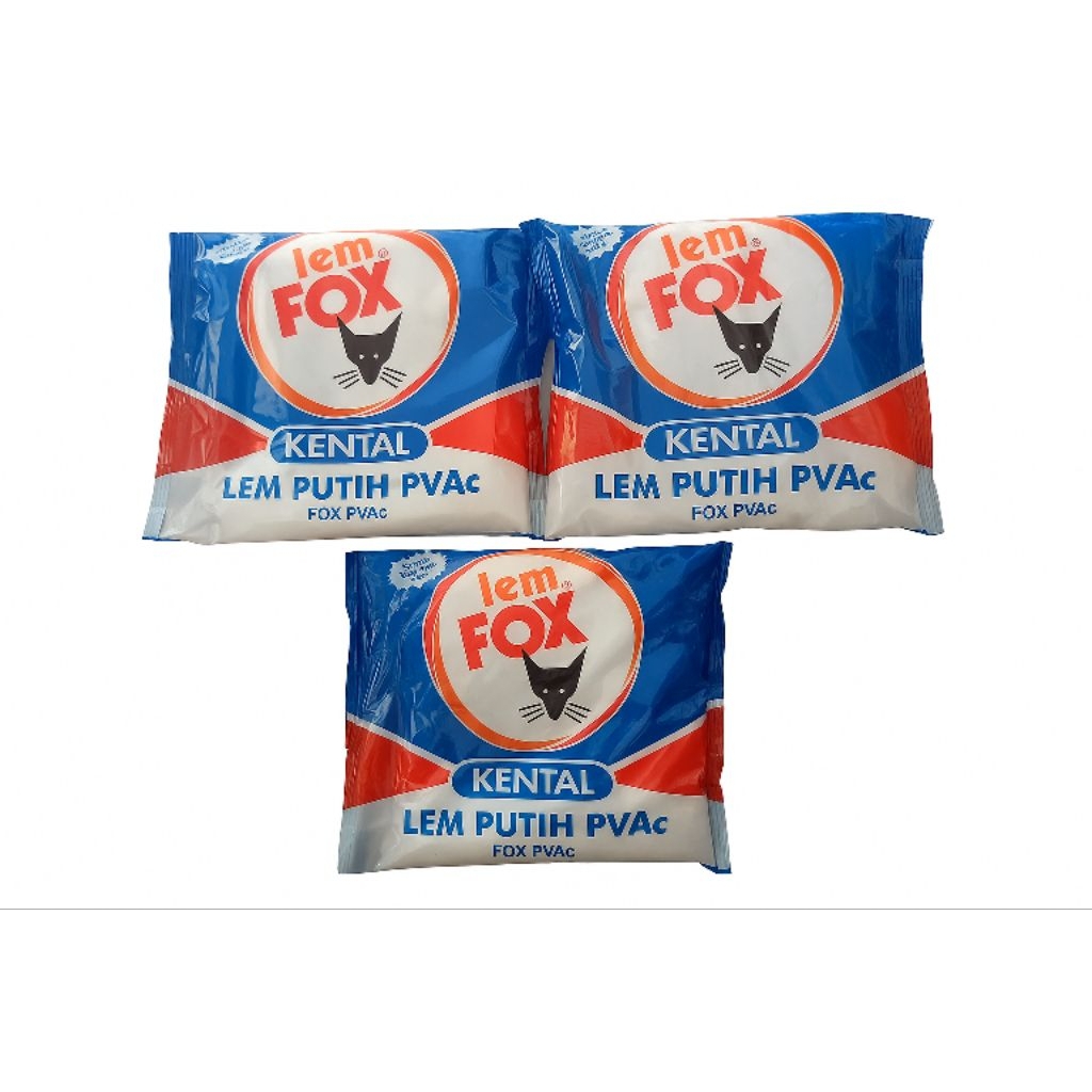 

Lem FOX PVAc Kental Putih 350gr – Lem Kayu, Kertas, Craft