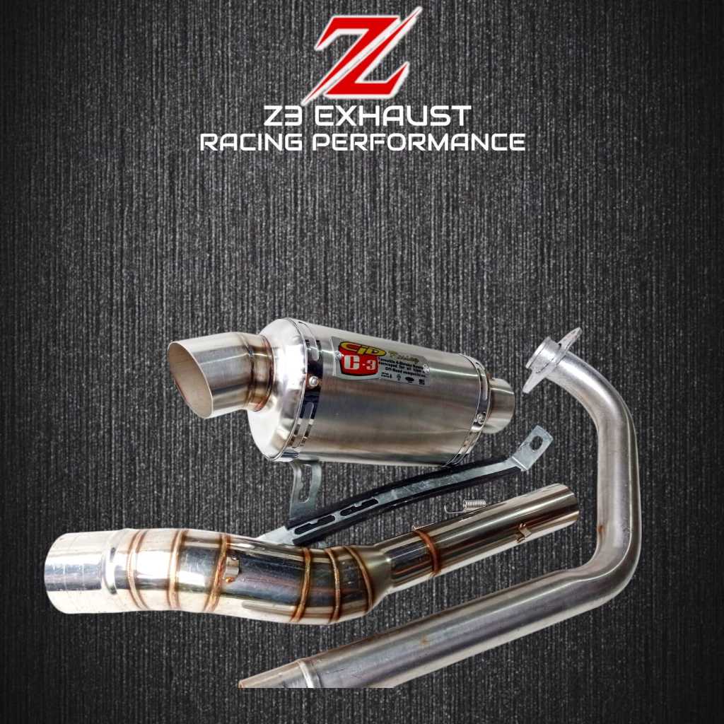 Knalpot Racing CLD C3 Oval Motor Sport 150cc Vixion R15 Verza CB Tiger CBR Megapro GSX