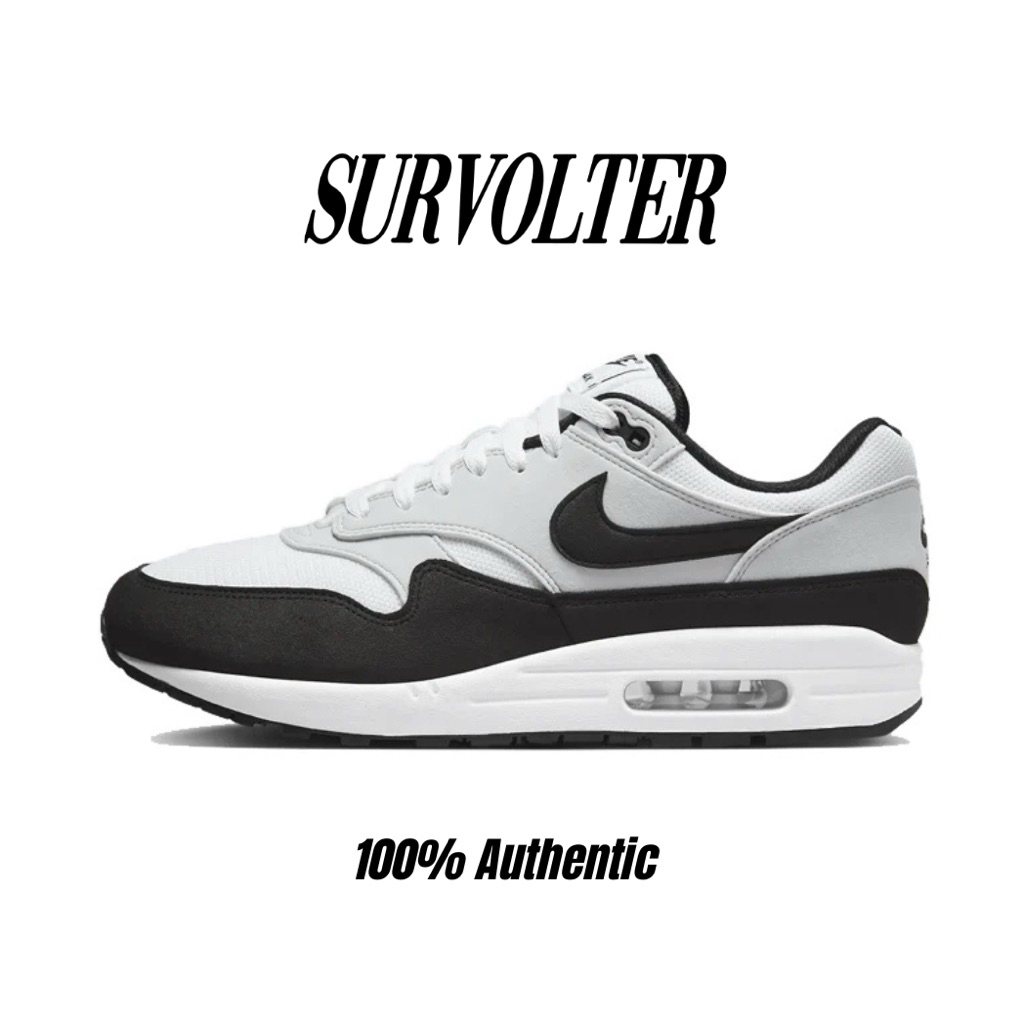 Nike Air Max 1 White Black 100% Authentic
