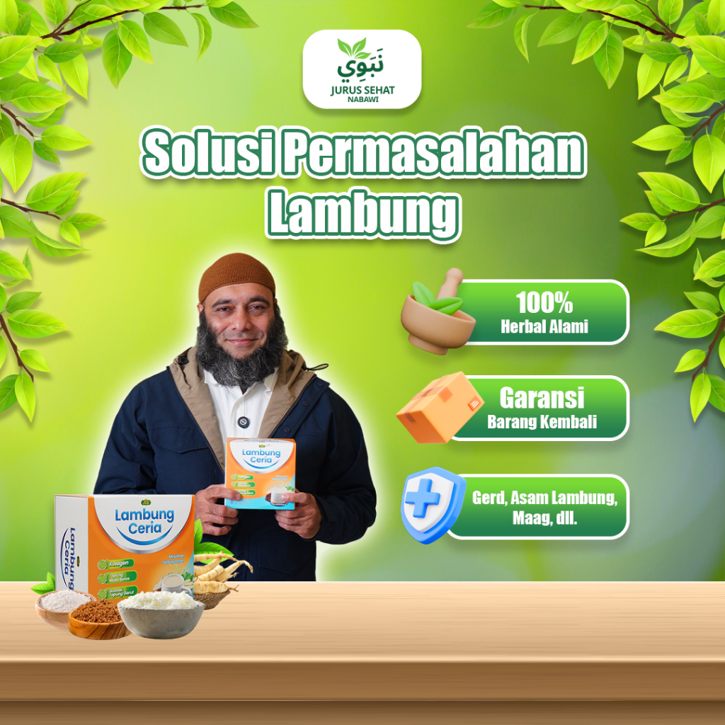 

LAMBUNG CERIA ORIGINAL JSR dr Zaidul Akbar ATASI MASALAH GERD/MAAG/ASAM LAMBUNG