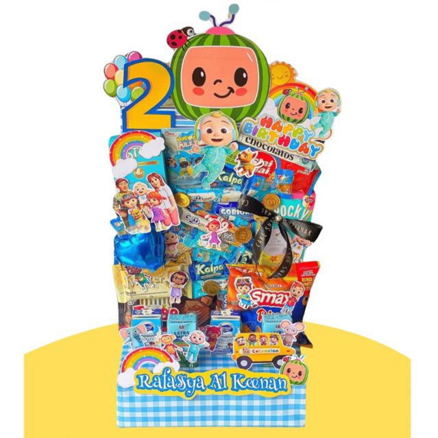 

Ready instan Mading snack tower ulang tahun anak