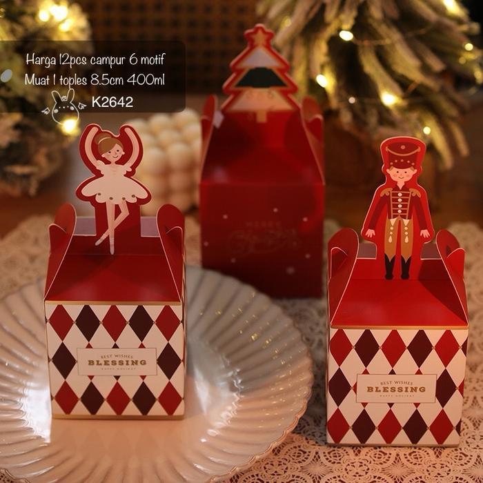 

(12pcs) Kotak Natal K2642 dus Nastar Cookies| Christmas Box| K26