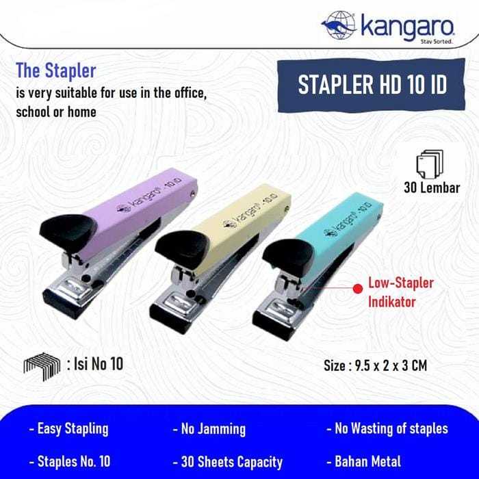 

Hekter / Jepretan / Stapler HD 10 ID Kangaro Sejenis Stapler MAX HD 10 Joyko