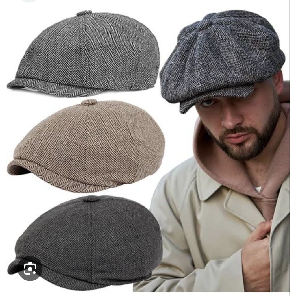 topi baretta motip klasik  import premium topi seniman