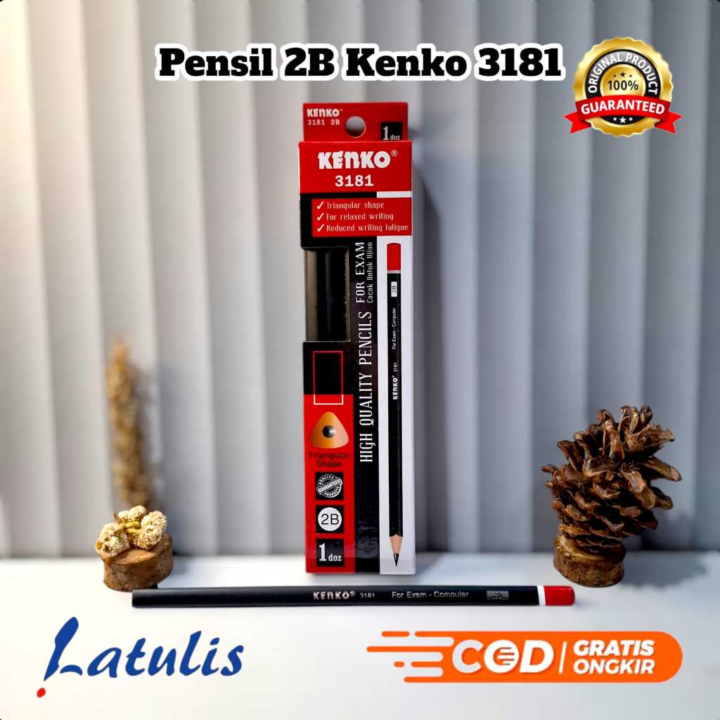 

KENKO PENSIL 2B 3181 TRIANGLE / SEGITIGA (LSN)