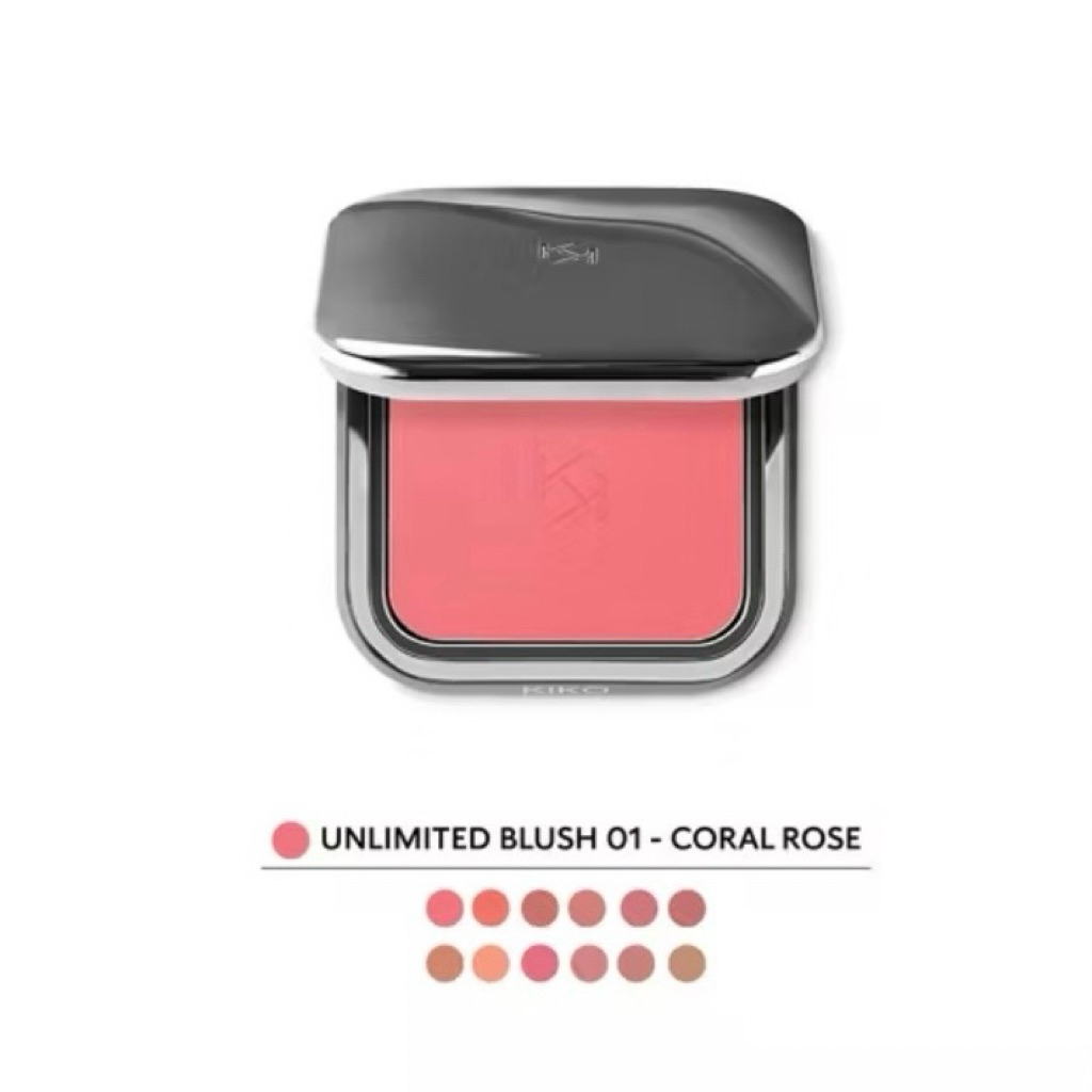 Kiko Milano - Unlimited Blush 01 Coral Rose | Blush On Powder Perona Pipi