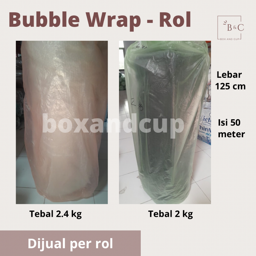

Bubble Wrap Rol Hitam & Putih Bening / Buble Wrap Plastik Babel Bungkus Packing